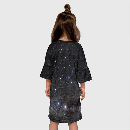 Детское платье Космический космос / 3D-принт – фото 4