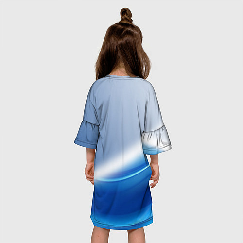 Детское платье Цифровая волна / 3D-принт – фото 4