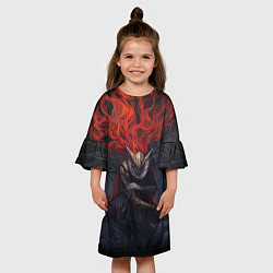 Платье клеш для девочки ELDEN RING МАЛЕНИЯ MALENIA, цвет: 3D-принт — фото 2