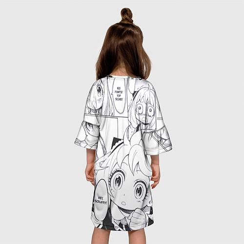 Детское платье Семья Шпиона Spy x Family / 3D-принт – фото 4