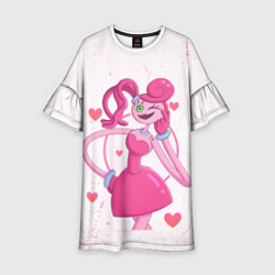 Платье клеш для девочки POPPY PLAYTIME - Mommy long legs - Мамочка длинные, цвет: 3D-принт