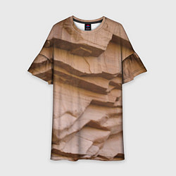 Детское платье Рельефные скалы Relief rocks
