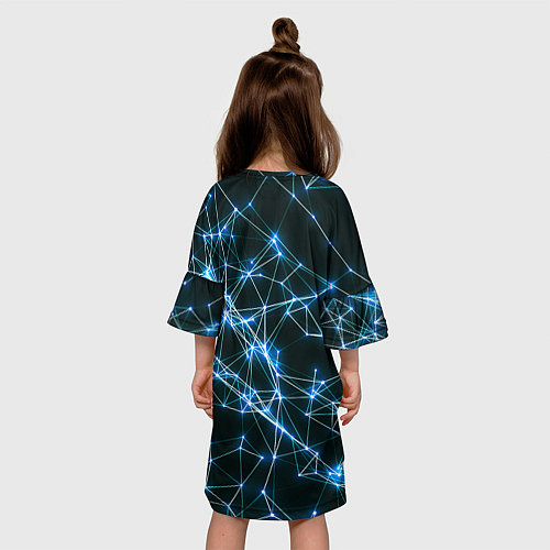 Детское платье Нейронная сеть - фон / 3D-принт – фото 4