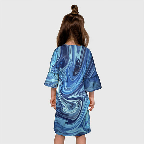 Детское платье Абстрактный авангардный паттерн Abstract avant-gar / 3D-принт – фото 4