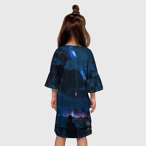 Детское платье Мальчик смотрит в небо / 3D-принт – фото 4