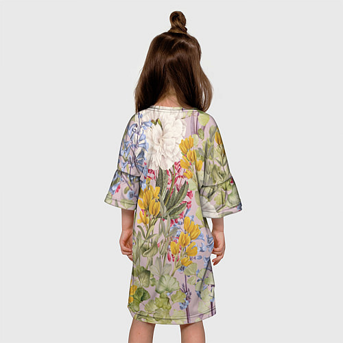 Детское платье Цветы Удивительное Лето / 3D-принт – фото 4