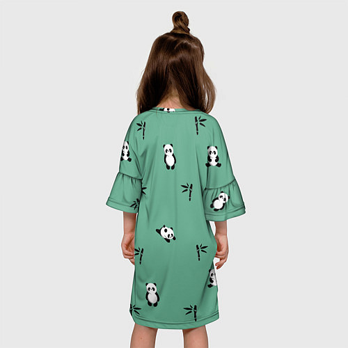 Детское платье Пандовая семья - Малышка / 3D-принт – фото 4