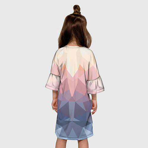 Детское платье Полигональная свежесть 2022 / 3D-принт – фото 4