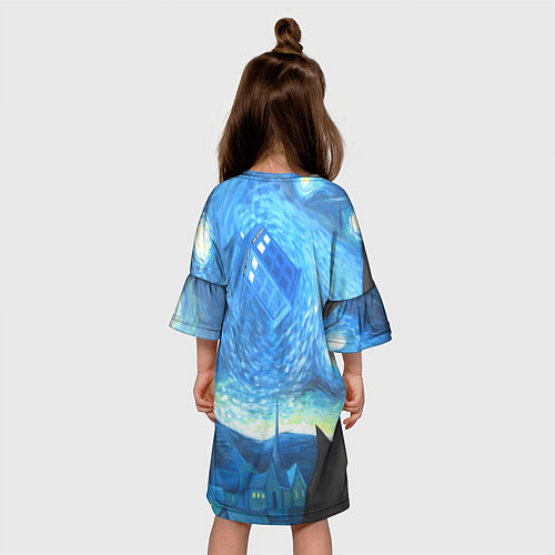 Детское платье Тардис Ван Гог / 3D-принт – фото 4