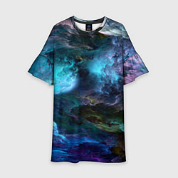 Детское платье Неоновые облака neon clouds