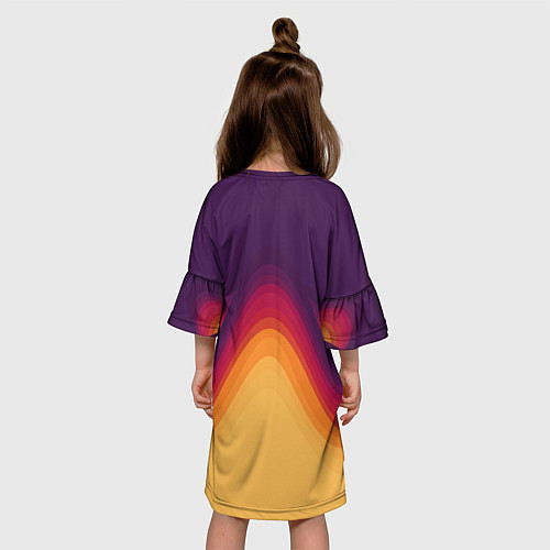 Детское платье Волны песка и лавы / 3D-принт – фото 4