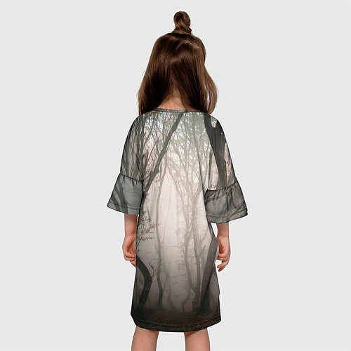 Детское платье Лес Туман / 3D-принт – фото 4