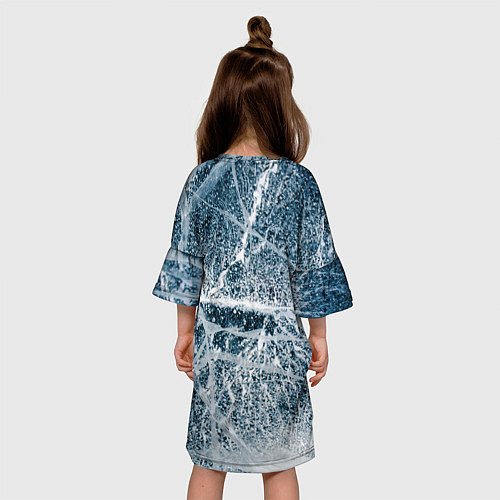 Детское платье Потрескавшийся лед / 3D-принт – фото 4