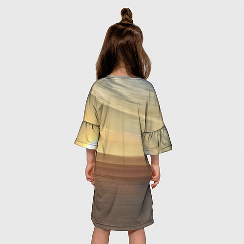 Детское платье Audi RS 7 на закате солнца Audi RS 7 at sunset / 3D-принт – фото 4