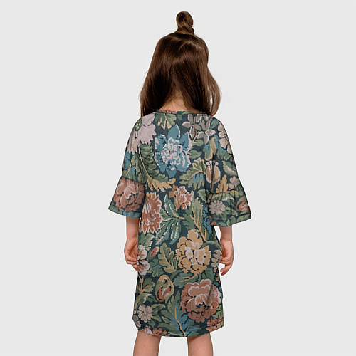 Детское платье Floral pattern Цветочный паттерн / 3D-принт – фото 4