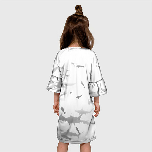 Детское платье Акула Let me out - пасть акулы / 3D-принт – фото 4