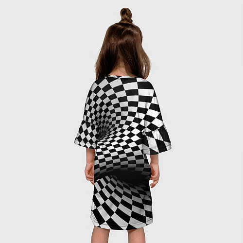 Детское платье Геометрическая объёмная композиция Авангард / 3D-принт – фото 4