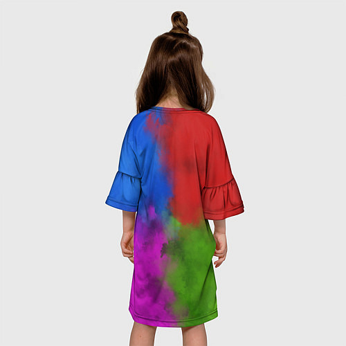 Детское платье Хаос абстракция / 3D-принт – фото 4