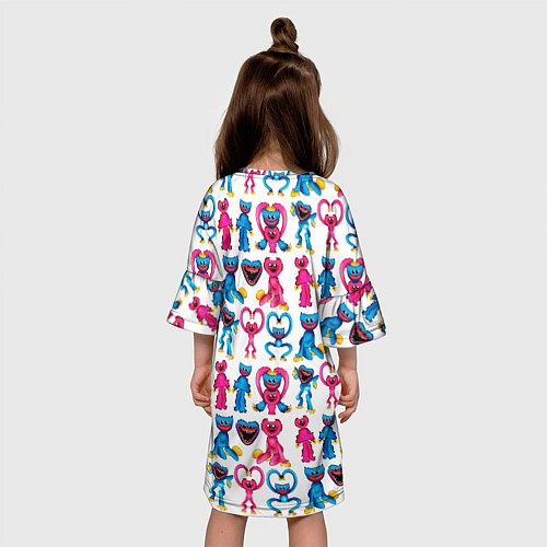 Детское платье POPPY PLAYTIME HAGGY WAGGY AND KISSY MISSY PATTERN / 3D-принт – фото 4
