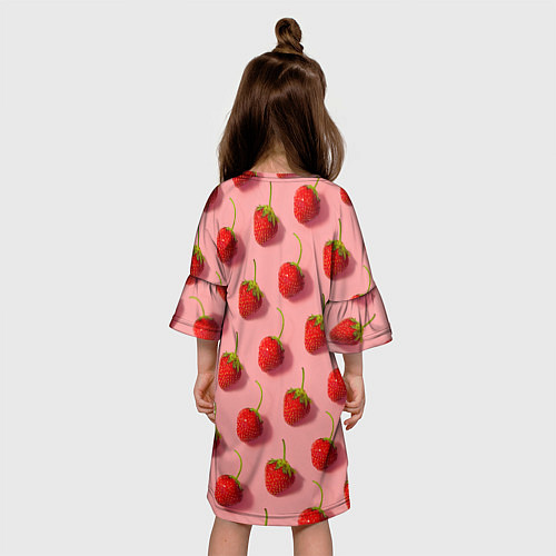 Детское платье Strawberry Pattern / 3D-принт – фото 4