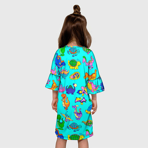 Детское платье PREHISTORIC DINOSAURS / 3D-принт – фото 4