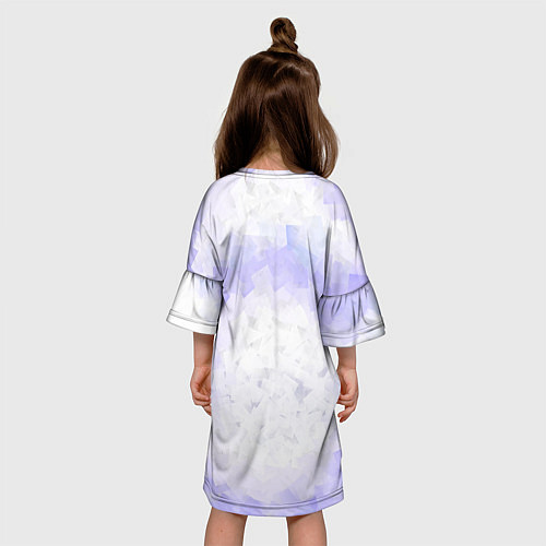 Детское платье Снеговик в фиолетовой шляпе / 3D-принт – фото 4