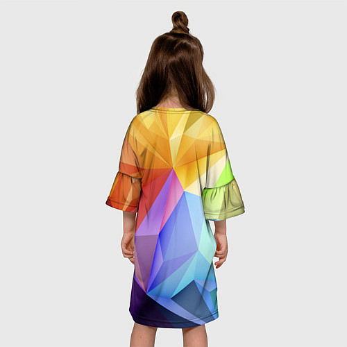 Детское платье Зд радуга / 3D-принт – фото 4