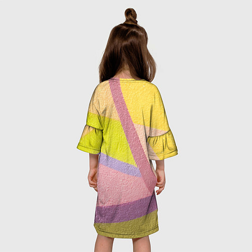Детское платье Цветной пазл / 3D-принт – фото 4