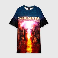 Платье клеш для девочки Stigmata альбом, цвет: 3D-принт