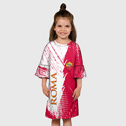 Платье клеш для девочки Roma краска, цвет: 3D-принт — фото 2