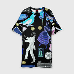Платье клеш для девочки Underground pattern Fashion 2077, цвет: 3D-принт