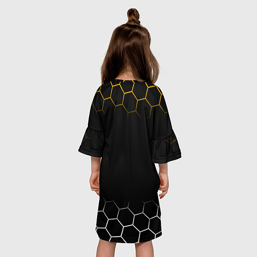 Детское платье Real madrid соты / 3D-принт – фото 4