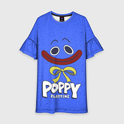 Платье клеш для девочки Poppy Playtime Huggy Wuggy, цвет: 3D-принт