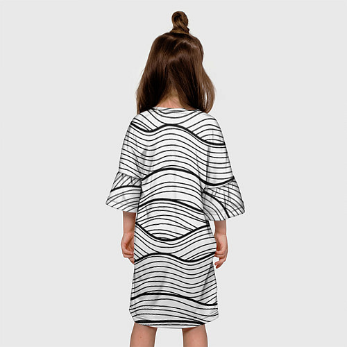 Детское платье Линии Морских Волн / 3D-принт – фото 4