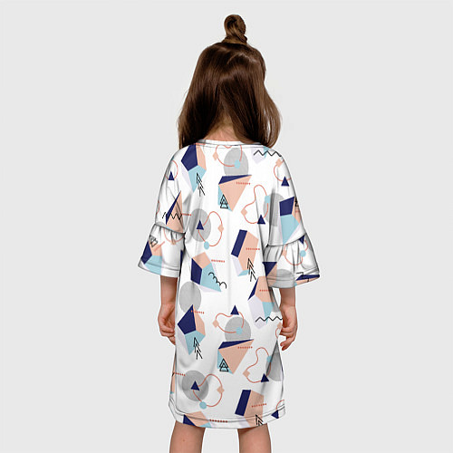 Детское платье Многоугольники и Круги / 3D-принт – фото 4