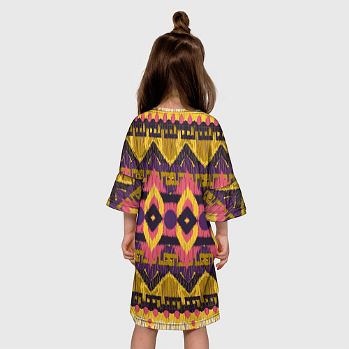 Детское платье Африканский узор орнамент из шерсти Africa Wool Pa / 3D-принт – фото 4