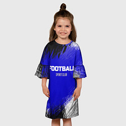 Платье клеш для девочки Sports club FOOTBALL, цвет: 3D-принт — фото 2