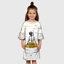 Платье клеш для девочки Pubg mobile - playerunknown battlegrounds, цвет: 3D-принт — фото 2