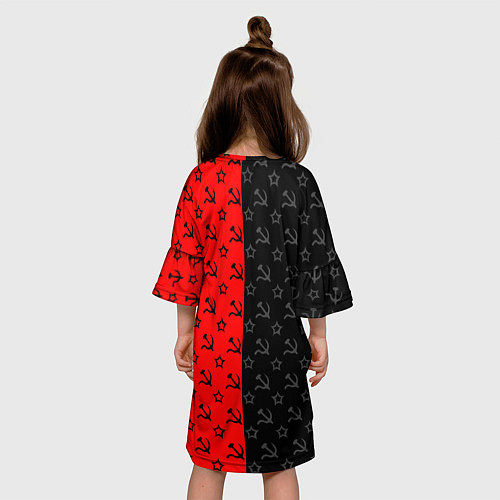 Детское платье Ссср - серп и молот - паттерн / 3D-принт – фото 4