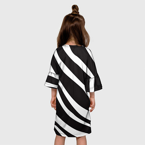 Детское платье Анималистичный рисунок зебра / 3D-принт – фото 4