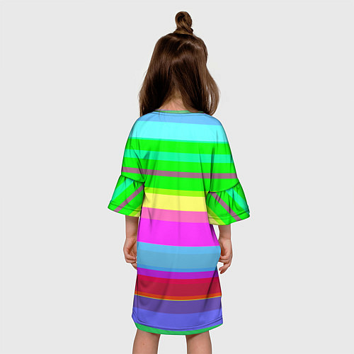 Детское платье Тропические линии / 3D-принт – фото 4
