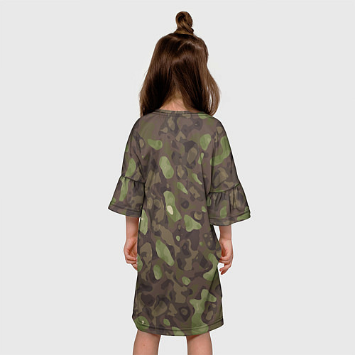 Детское платье Камуфляж Multicam / 3D-принт – фото 4