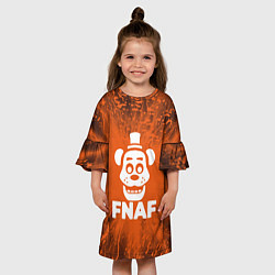 Платье клеш для девочки Five Nights At Freddys - вспышка молнии, цвет: 3D-принт — фото 2