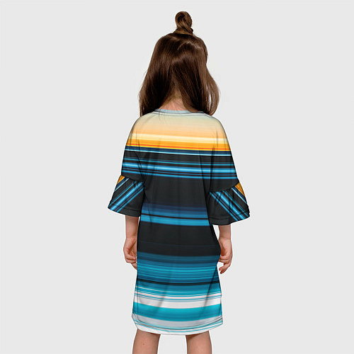 Детское платье Градиент восход солнца / 3D-принт – фото 4