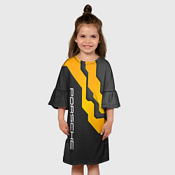 Платье клеш для девочки PORSCHE - ТЕХНОЛОГИЧЕСКАЯ БРОНЯ, цвет: 3D-принт — фото 2