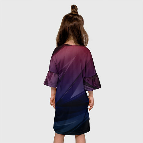 Детское платье Geometry violet dark / 3D-принт – фото 4