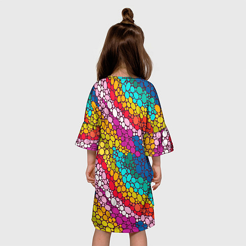 Детское платье Абстракция - радужное настроение / 3D-принт – фото 4