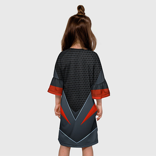 Детское платье CrossFit - Техно броня / 3D-принт – фото 4