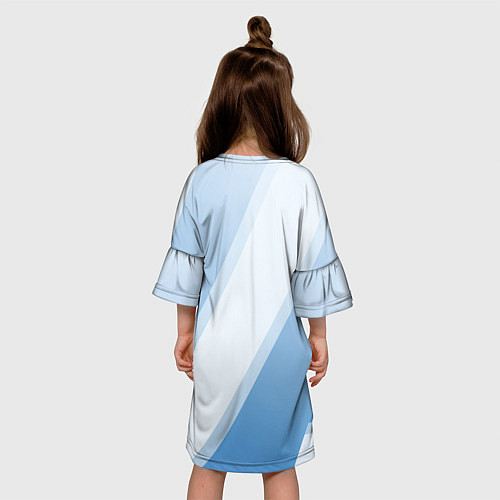 Детское платье Tottenham hotspur Голубые полосы / 3D-принт – фото 4