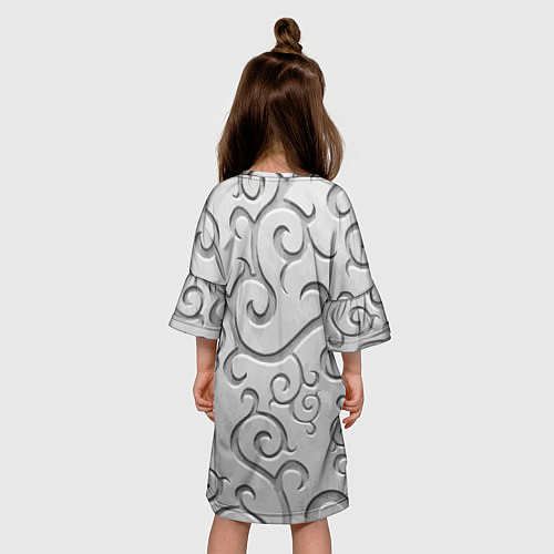 Детское платье Ажурный орнамент на поверхности металла / 3D-принт – фото 4